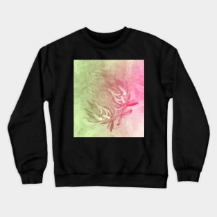 Pink and green wattle and kaleidoscope Crewneck Sweatshirt